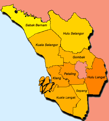 Peta Daerah Kuala Selangor Peta Negeri Selangor Mengikut Daerah | My